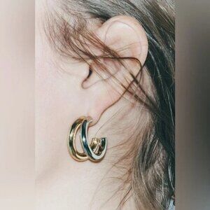 Zara Double Hoop Earring Nwt ✨✨🔥🔥 Classy & Elegant